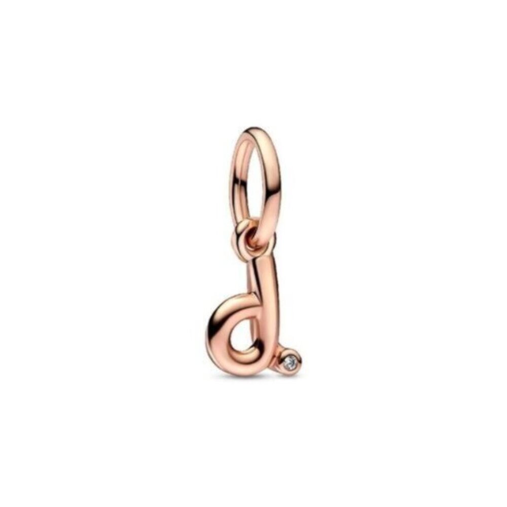 ✅ Pandora Moments 14K Rose Gold Plated Cz Dangle Charm